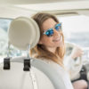 Black Plastic Car Headrest Bag Hooks - Image 3