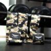 Gym Maniac Brown Camo GM Support Compression Knee Wraps - Image 3